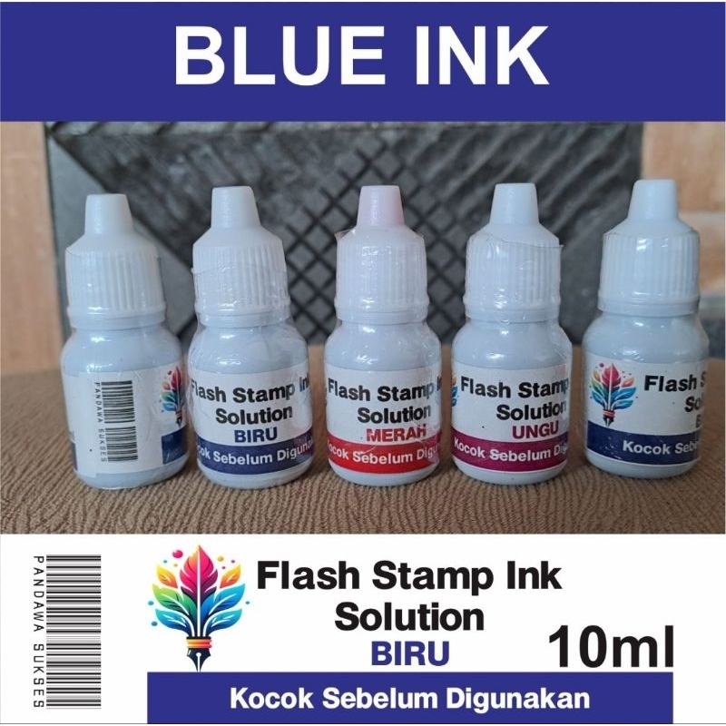 

tinta stempel flash biru 10ml