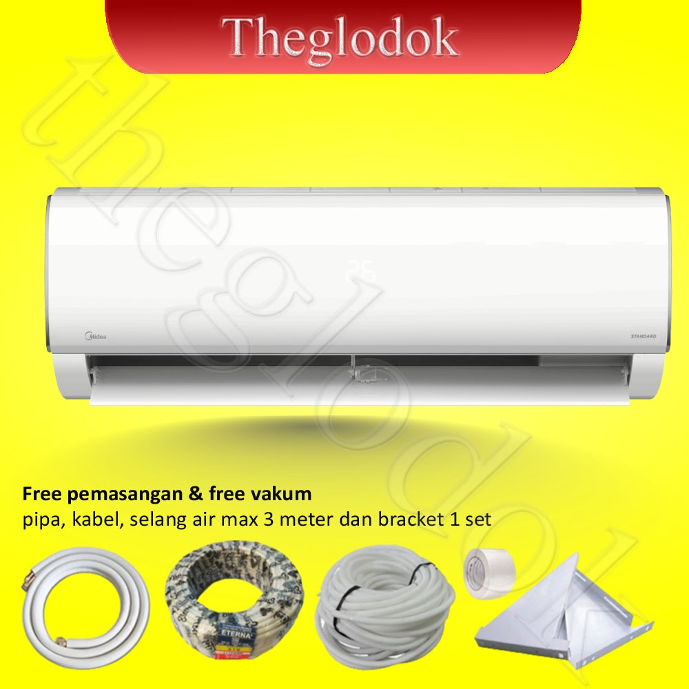 midea msaf 05crn2x ac split pasang instalasi 1/2 pk 0.5 pk 05crn msaf05crn2x 1/2pk 0,5pk 05crn2
