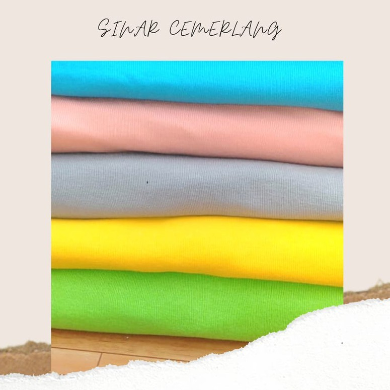Kain kaos cotton combed30s warna sedang | Kain bahan kaos katun