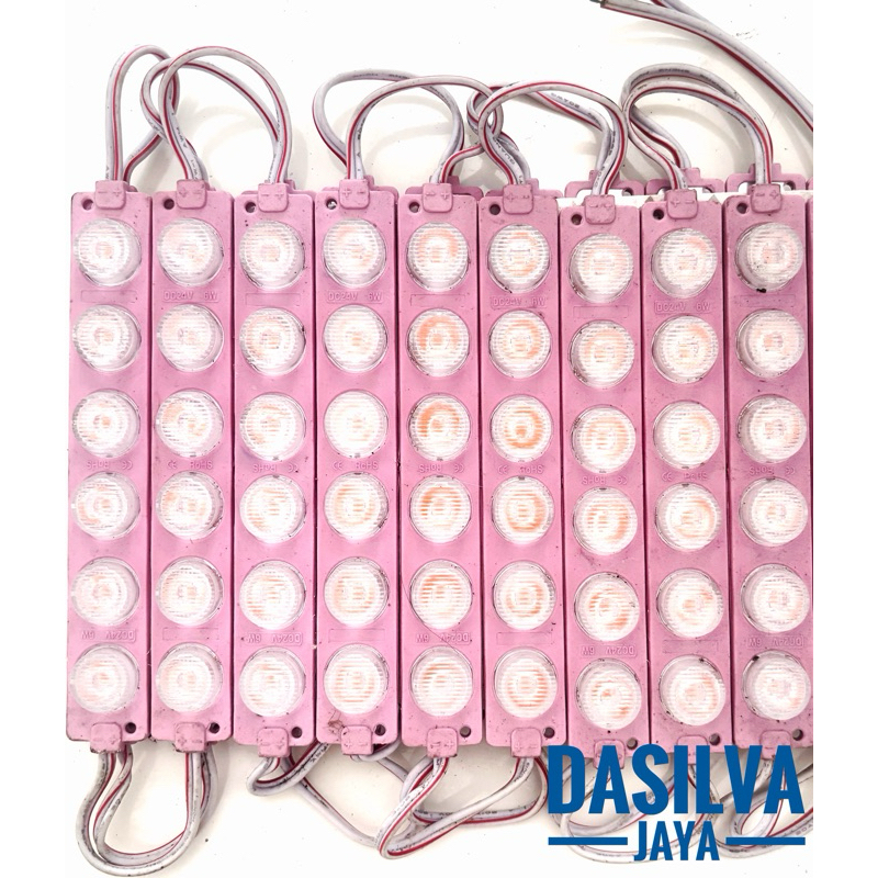 LAMPU LED 6 MATA PINK 24 VOLT