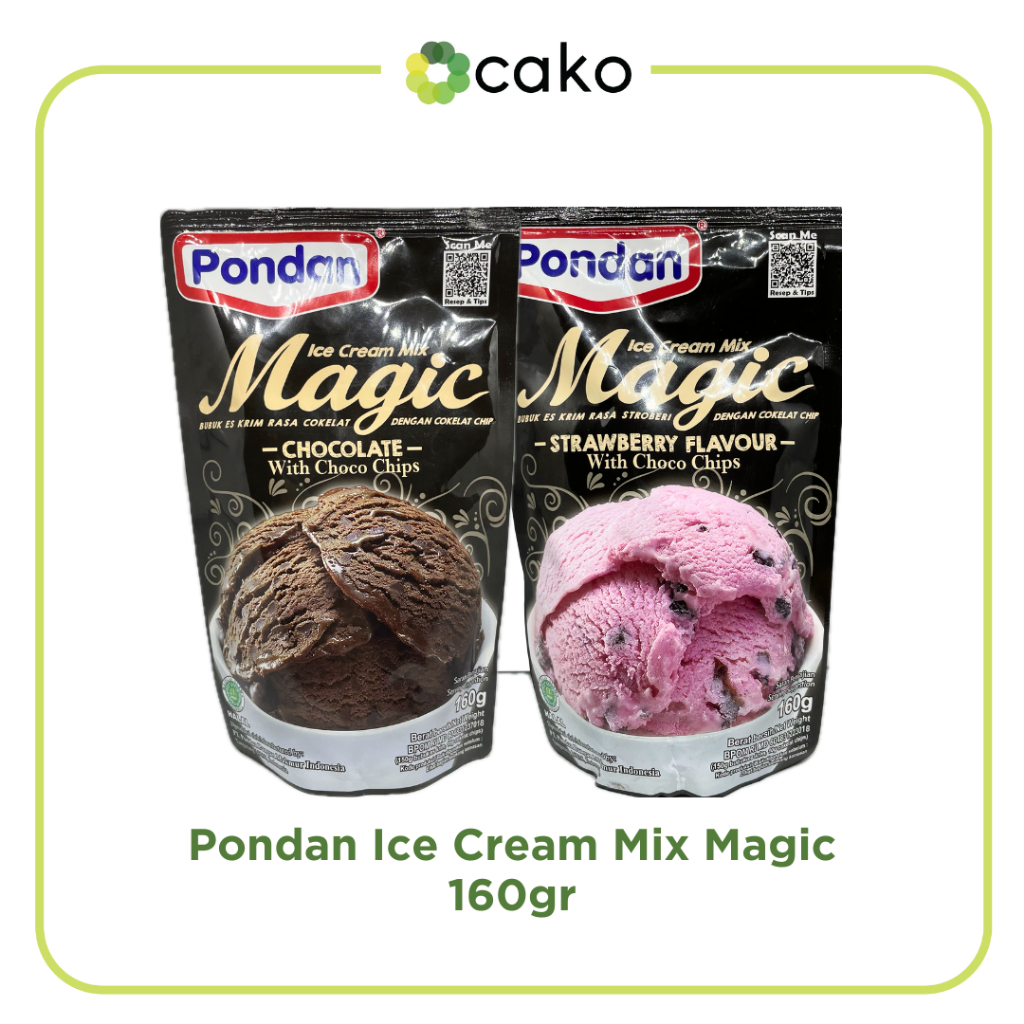 

Pondan Magic Ice Cream Mix / Bubuk Es Krim Chocochip Instan