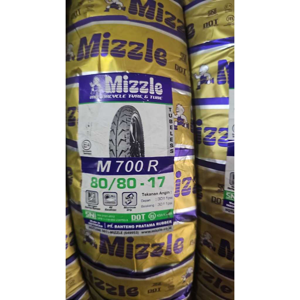 Ban mizzle tubeless 80/80-17 m700 m 700 (1 ban)