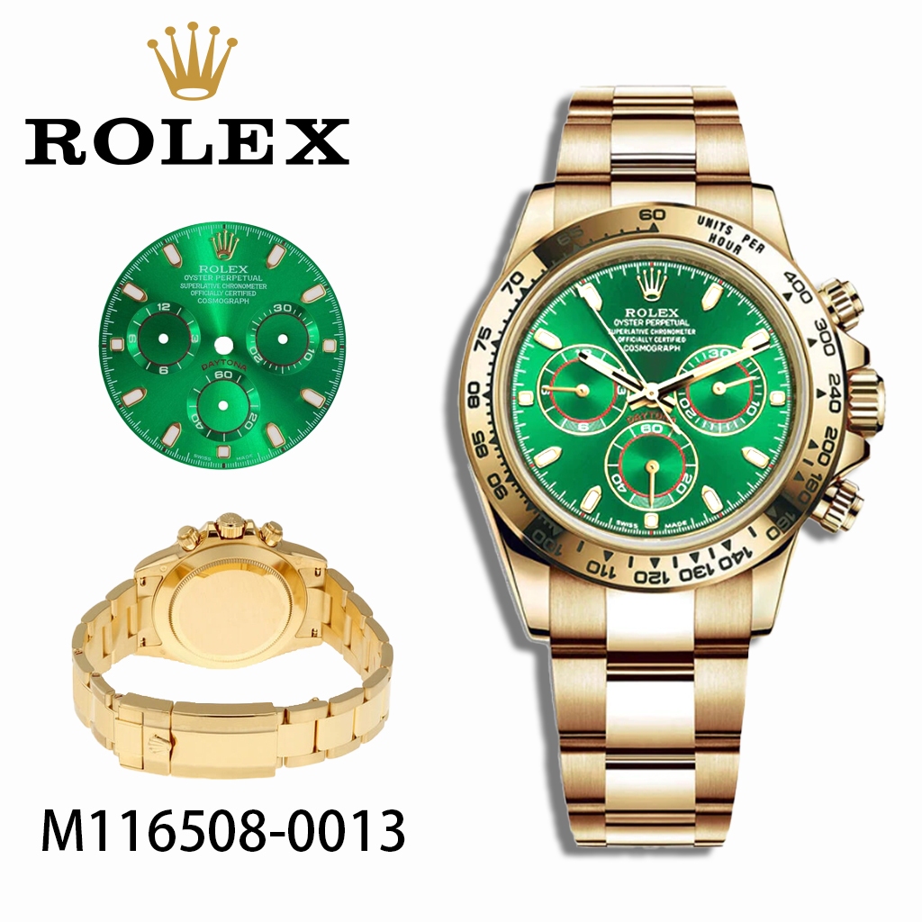 Rolex Daytona watch Jam Tangan Rolex Pria M116508-0013 40mm Ready Stock Automatic machine 18K Gold u