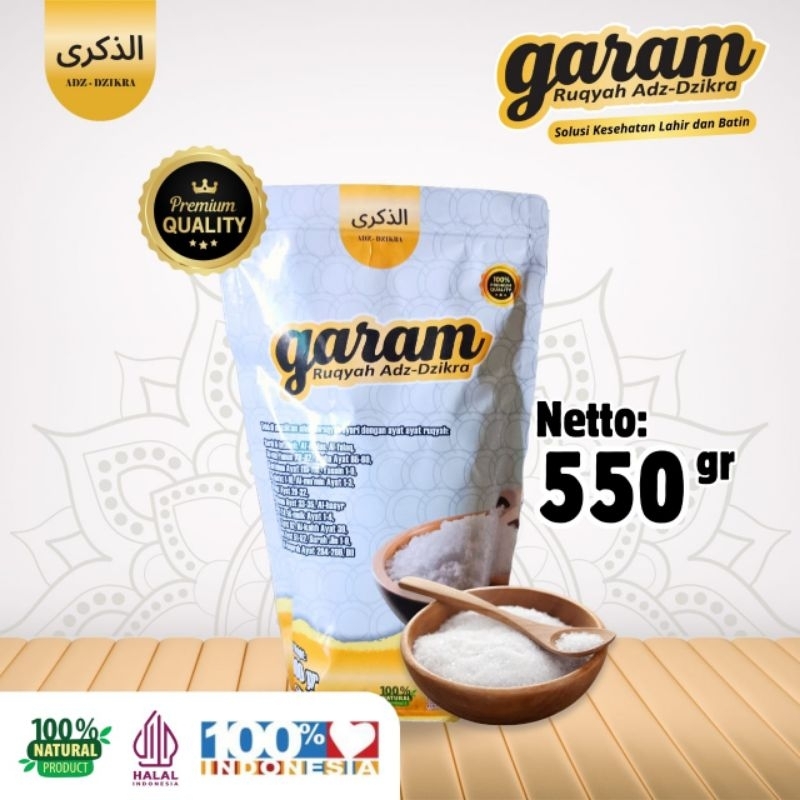 

ADZ-DZIKRA GARAM RUQYAH 550GR ORIGINAL | Membuang Aura Negatif dan Memperlancar Rezeki