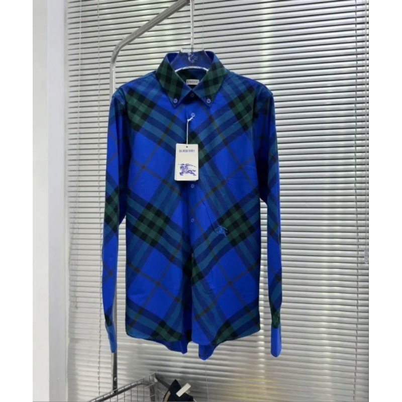 Kemeja Lengan Panjang Pria Branded Burberry