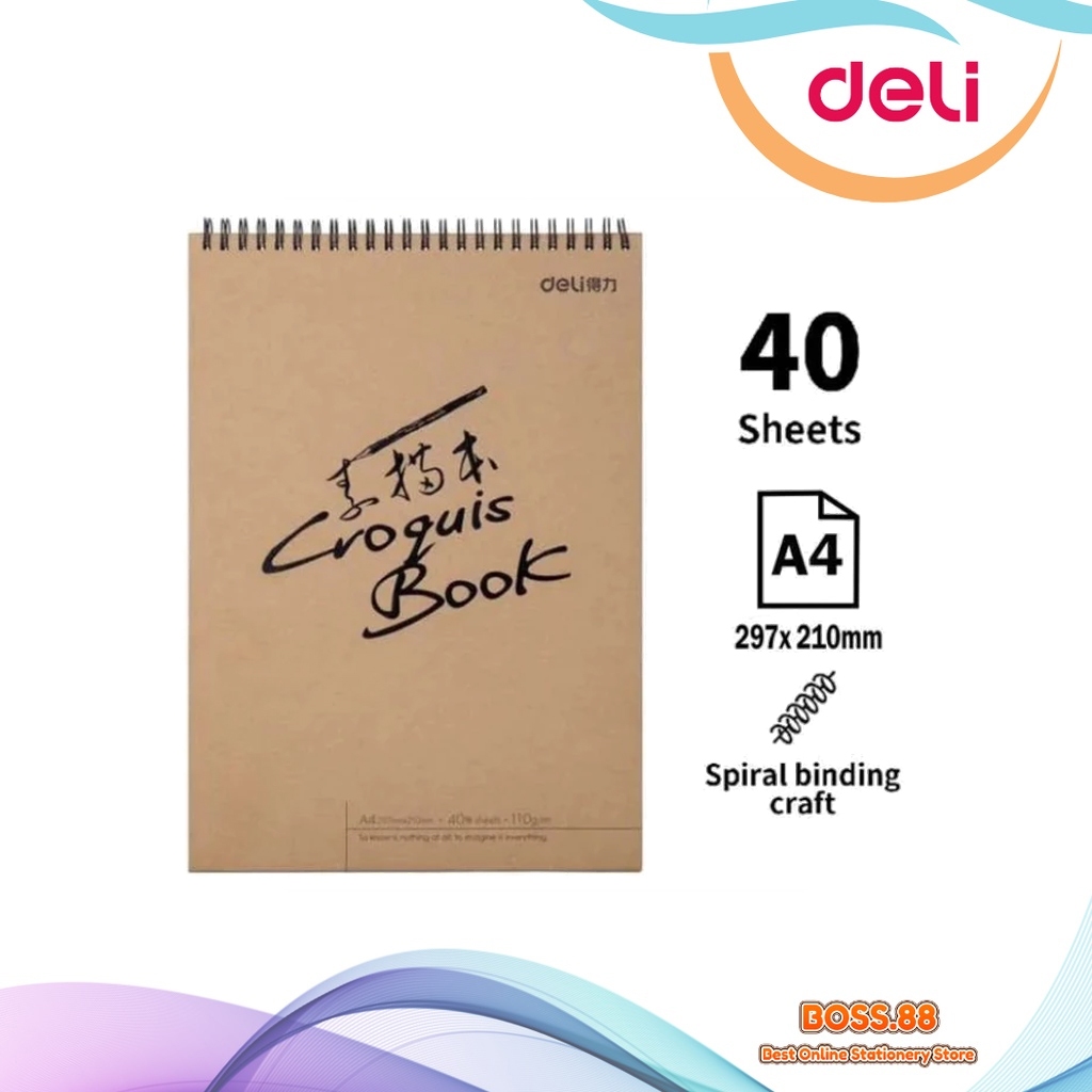 

SKETCH BOOK / BUKU SKETSA DELI A4 73357 (1 PCS)