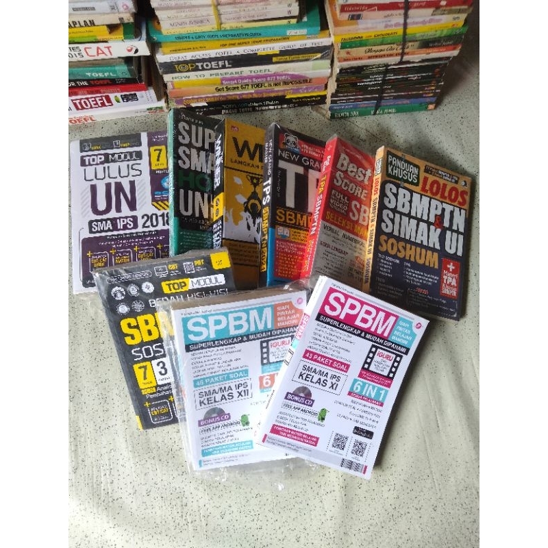 Buku Psikotes, Top Modul Lulus UN SMA IPS, SUPER SMART HOTS UN SMP/MTs, The WINNER FISIKA SMA/MA, Ne