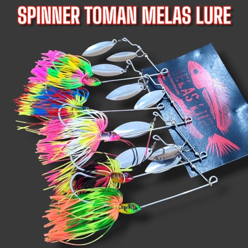 SPINNER TOMAN MELAS LURE. spinner toaman. umpan casting toman.