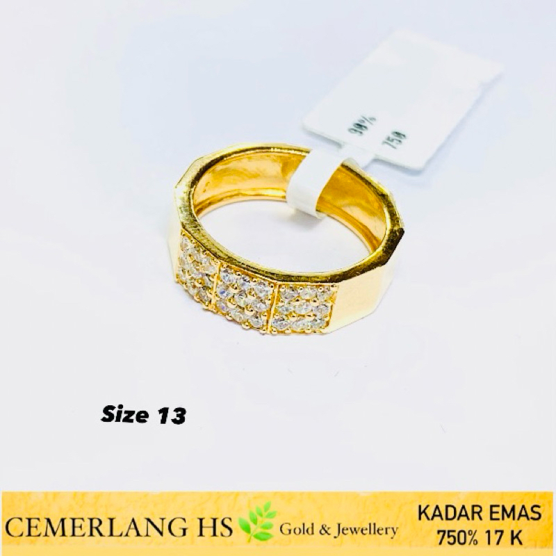 cincin emas fashion italy 17k