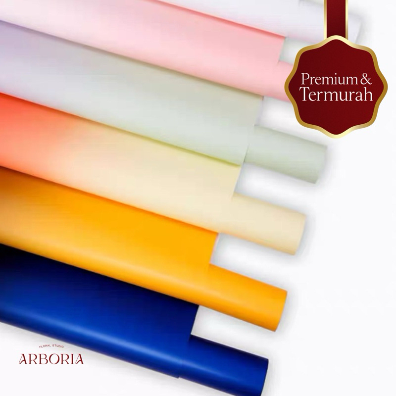 

[TERMURAH!!] OMBRE WHITE SIDED Flower Wrapping Paper / Kertas Cellophane / Kertas Bunga / Kertas Kado