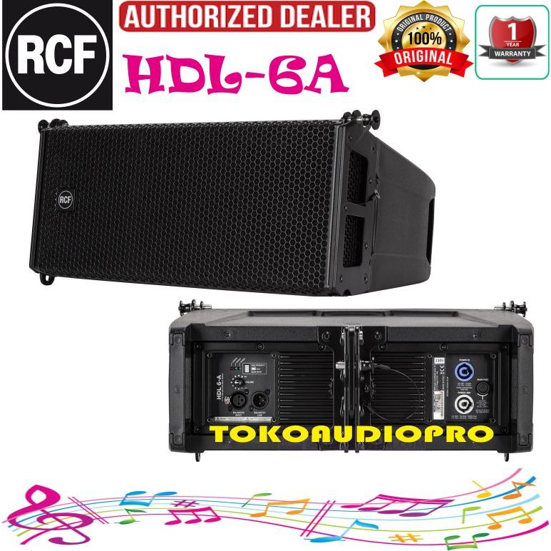 Speaker RCF HDL-6A Dual 6" Speaker Linearray Aktif RCF HDL6A