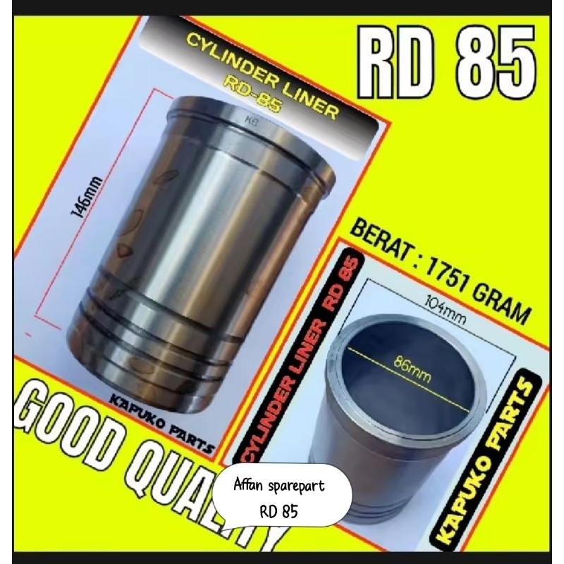 CYLINDER LINER KUBOTA RD 85 / BORING MESIN KUBOTA RD 85