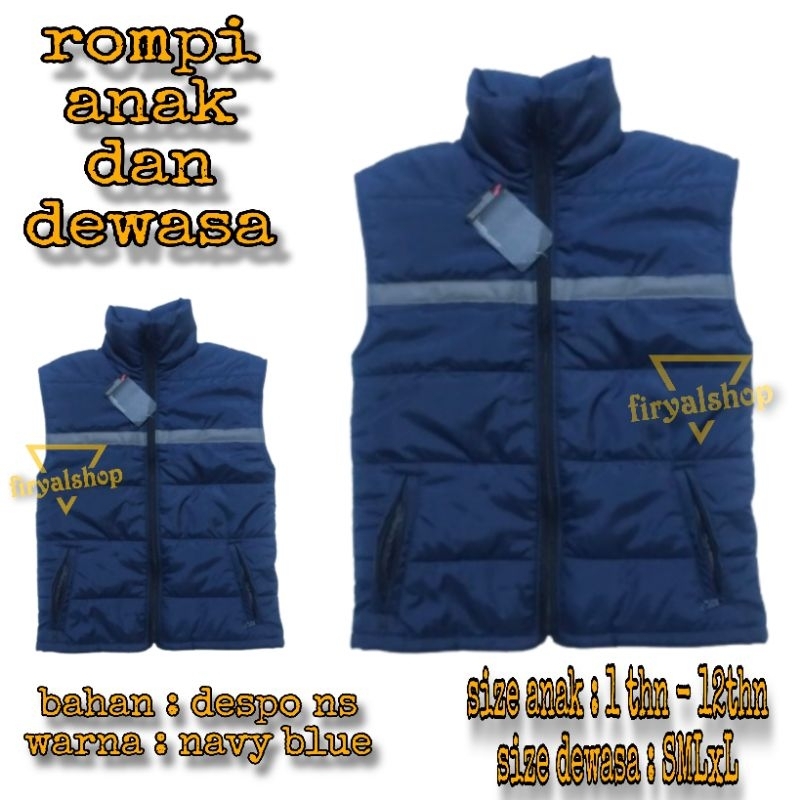 rompi motor rompi anak rompi gelembung rompi anak dan ayah  couple dewasa anak