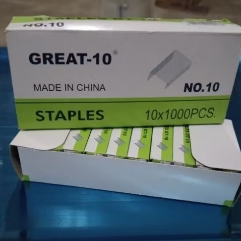 

ISI STAPLES GREAT. 1pack:10kotak