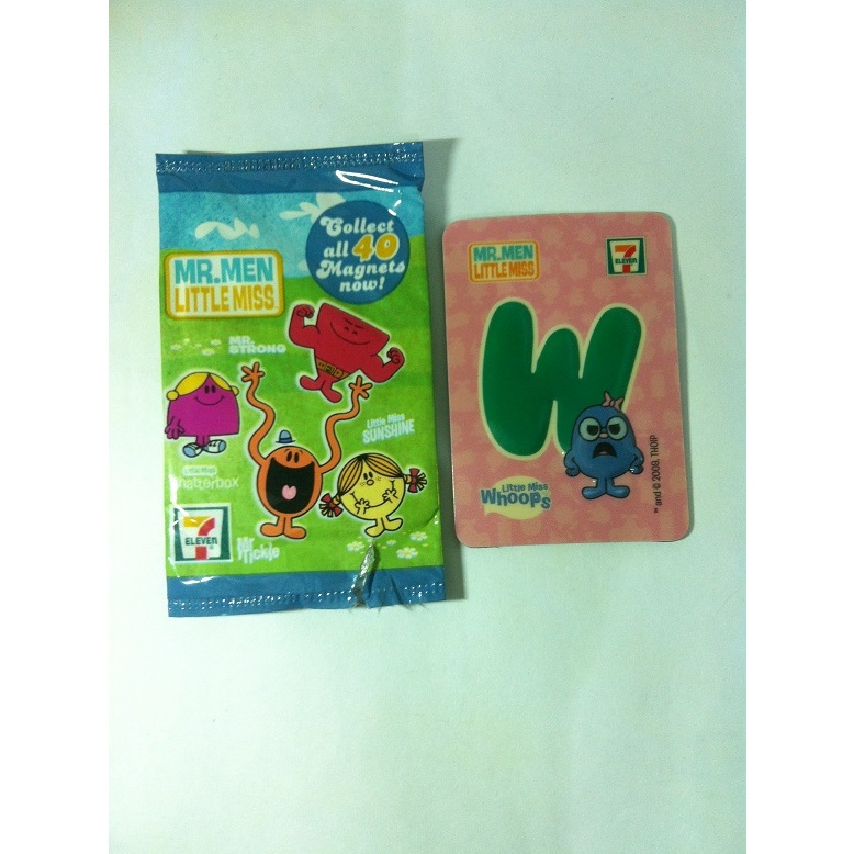 THOIP. Mr. Men Little Miss Magnets - W. Whoops by 7-Eleven 2009
