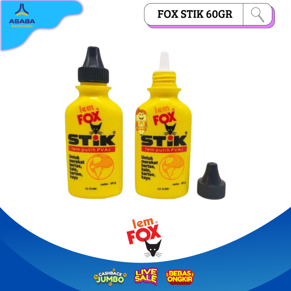 

Asaba Bandung - Fox Lem Stik 60 Gram