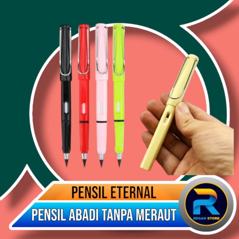 

Pensil Eternal Premium, Plus Penghapus, Pensil Tanpa Rautan, Pensil Tanpa Isi, Unlimited Pensil Ajaib