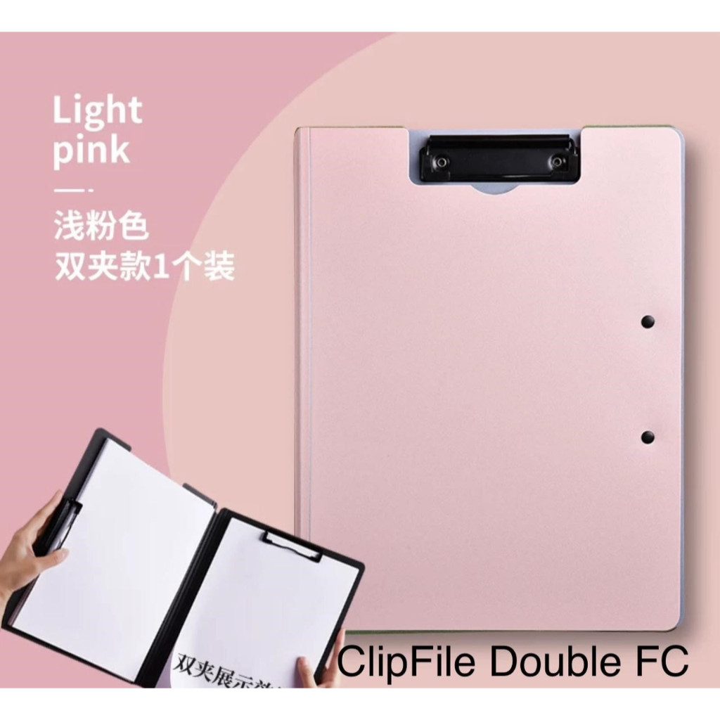 

Papan Jalan Klip Double Atas Samping Clipboard Double Clip File Vertikal Horisontal Folio