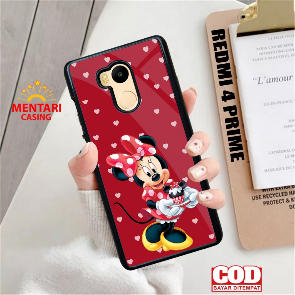 Case Redmi 4 Prime Terbaru Minnie Casing Redmi 4 Prime Termurah Case Hardcase Softcase Premium Glosy