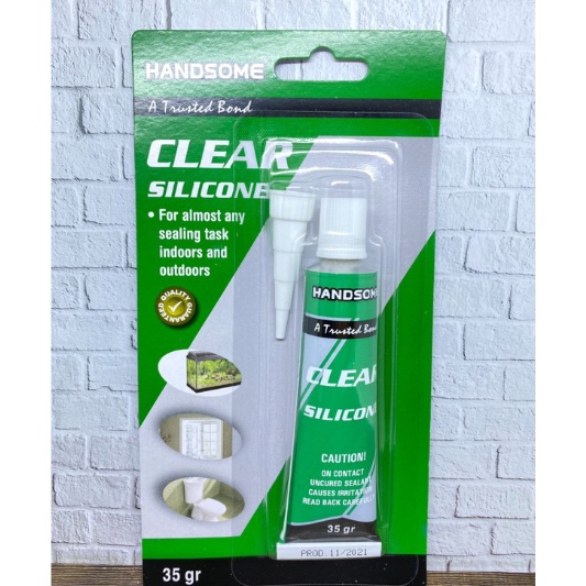 

TERBATAS Lem Kaca Lem Silicon Sealant Tube Lem Aquarium KECIL 35gram