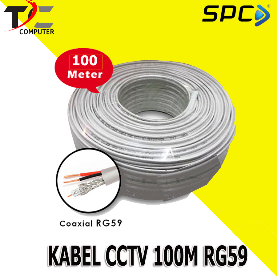 Kabel CCTV 100 Meter SPC RG59 Plus Power 1 Roll CCTV Kabel