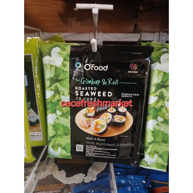 

Jual roasted seaweed daesang laver kimbab o'food pack 40 gr