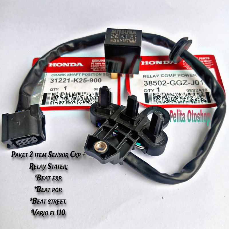 SENSOR CKP PLUS RELAY STARTER BEAT FI 2015 / BEAT ESP 2015-2019 / BEAT STREET / BEAT POP / VARIO FI 