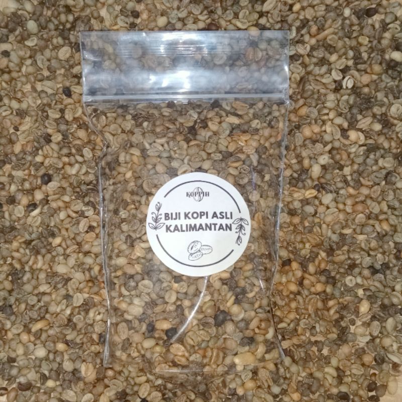 

biji kopi mentah asli Kalimantan 500g