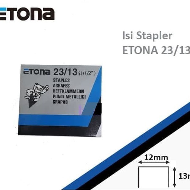 

BURUAN ORDER GAN Staples Isi Stapler Etona 2313