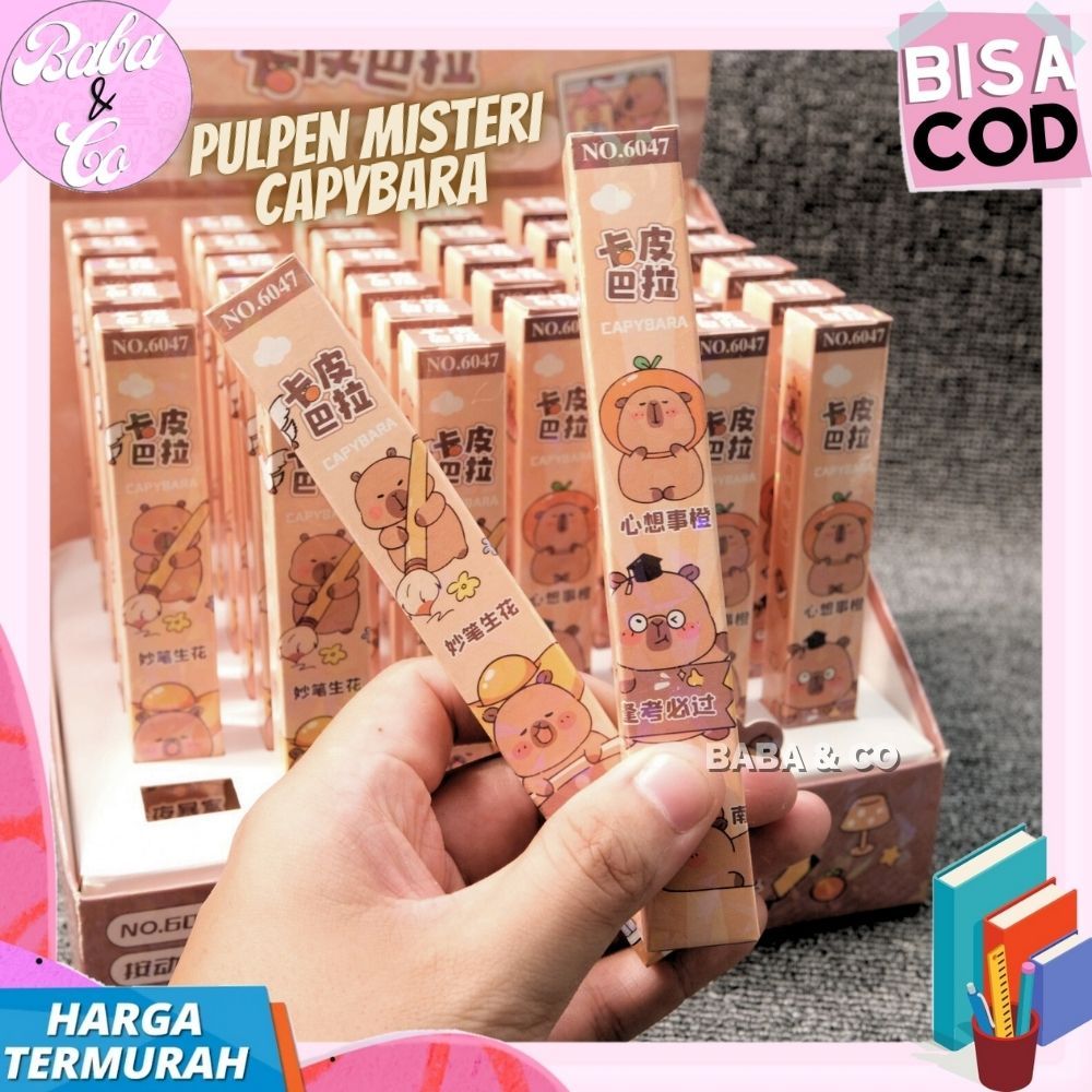 

PEN CAPYBARA MYSTERY BLIND BOX PULPEN MISTERI CAPYBARA LUCU UNIK MURAH PEN MISTERI KAPIBARA