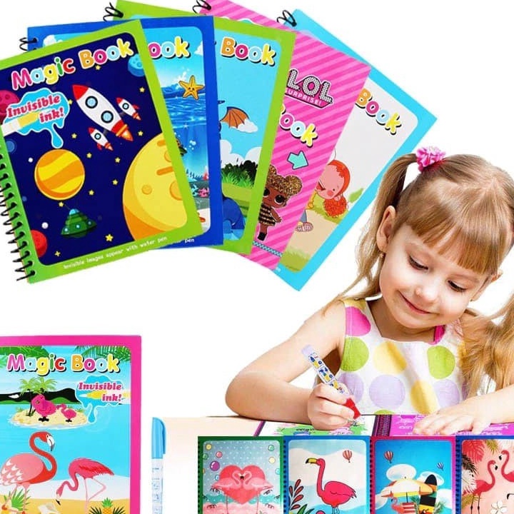 

Buku Gambar Anak Melukis dan Mewarnai Magic Water Book