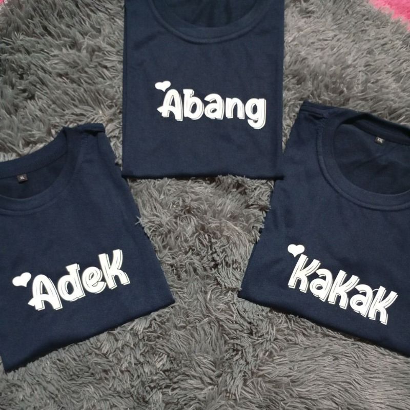 BEST SELLER Kaos Couple Anak Keren Terbaru Adik kakak / Couple Keluarga / Couple Adik Kakak 1-12