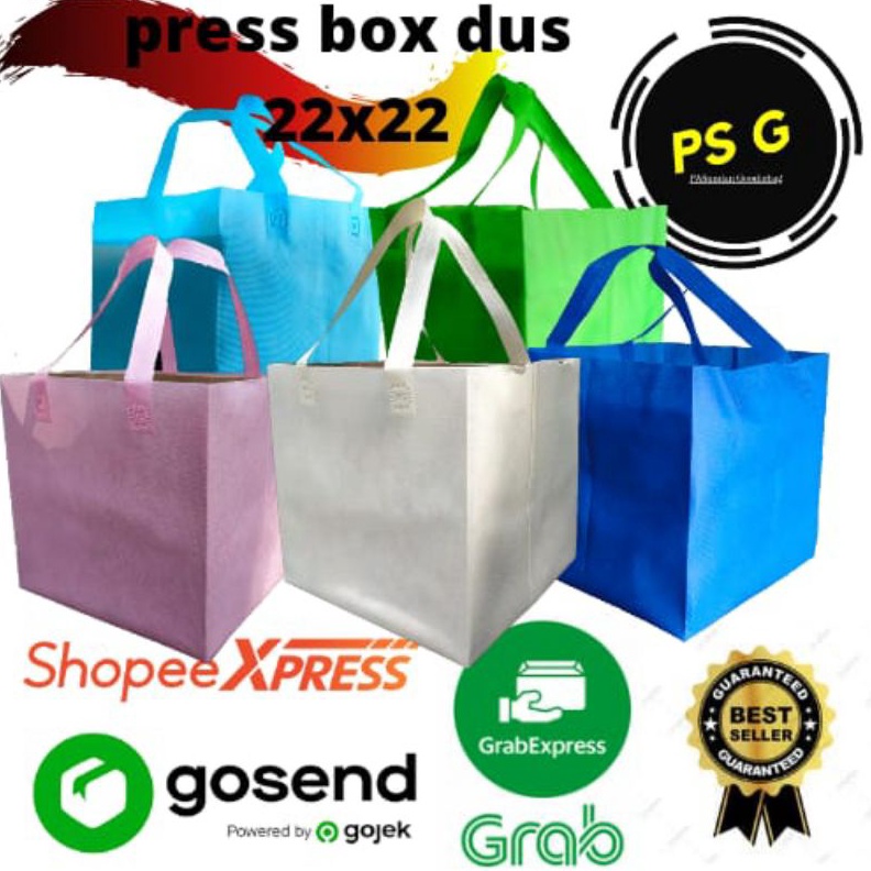 

Spunbond box gift hajatan 22x22pressDUS KOTAK isi 12pcs