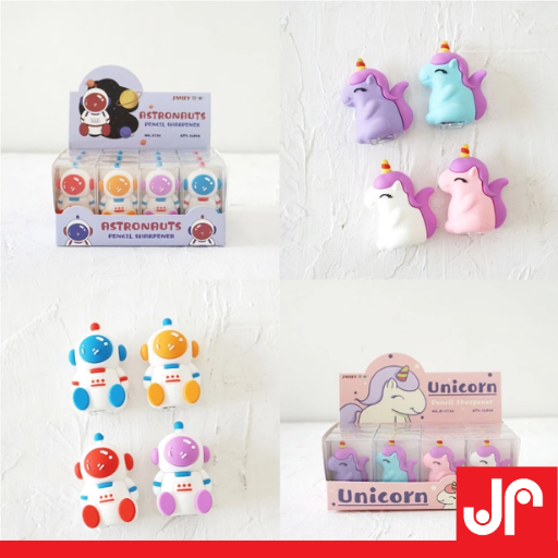 RAUTAN PENSIL KARAKTER ANAK UNICORN , ASTRONOT LUCU RAUTAN IMPORT KARAKTER