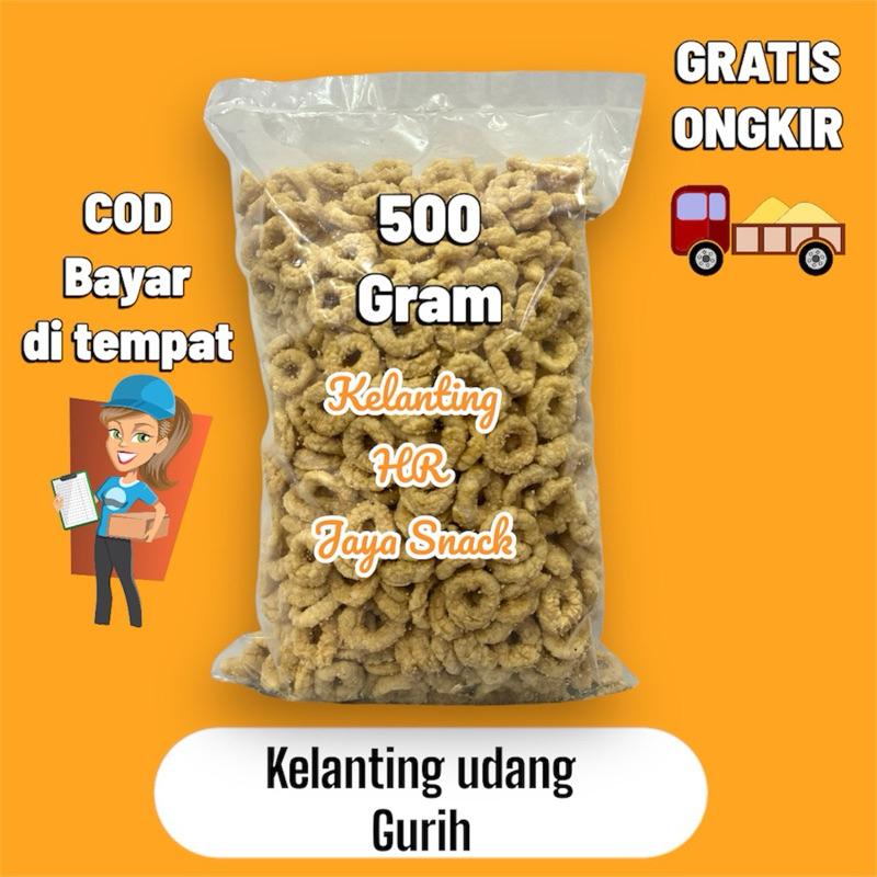 

PROMO 500 gram KELANTING UDANG ORI gurih & renyah