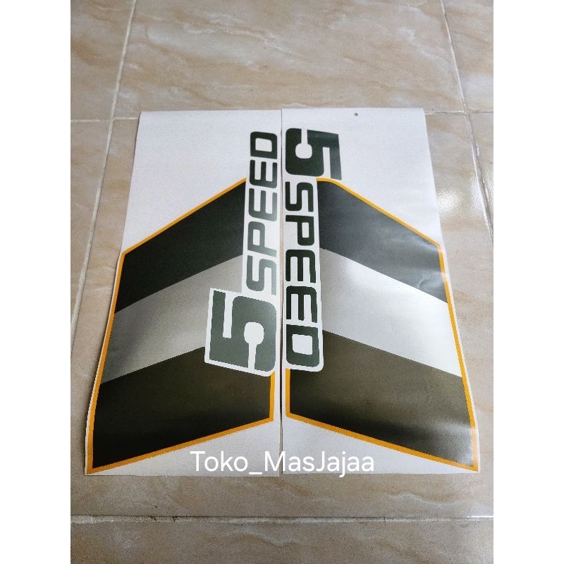 Sticker stiker mobil 5 speed pick up / Stiker body pintu taft hiline pick up 5speed / stiker pintu t