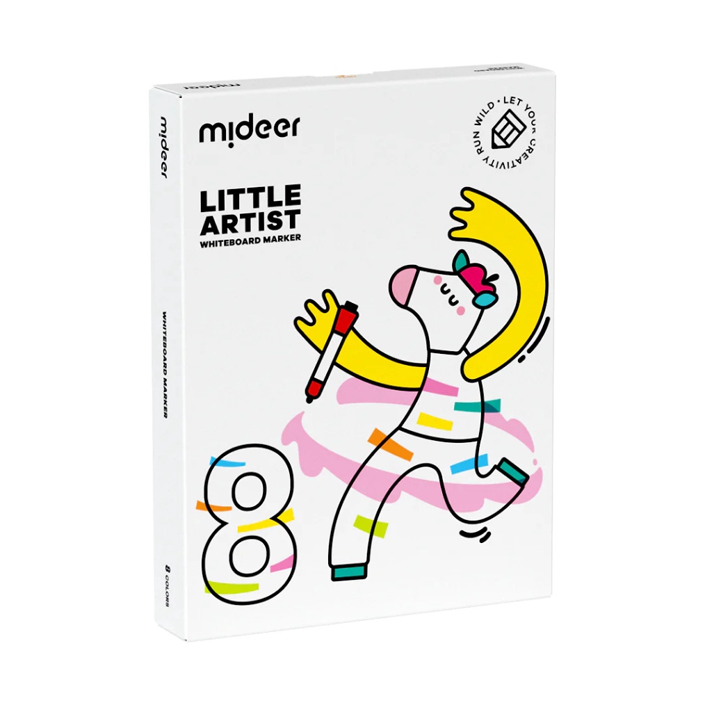 

Potongan 2 Spesial Mideer Little Artist Wipe and Clean Whiteboard Marker 8 Colors Spidol Warna Warni Papan Tulis Washable White Board Marker A64