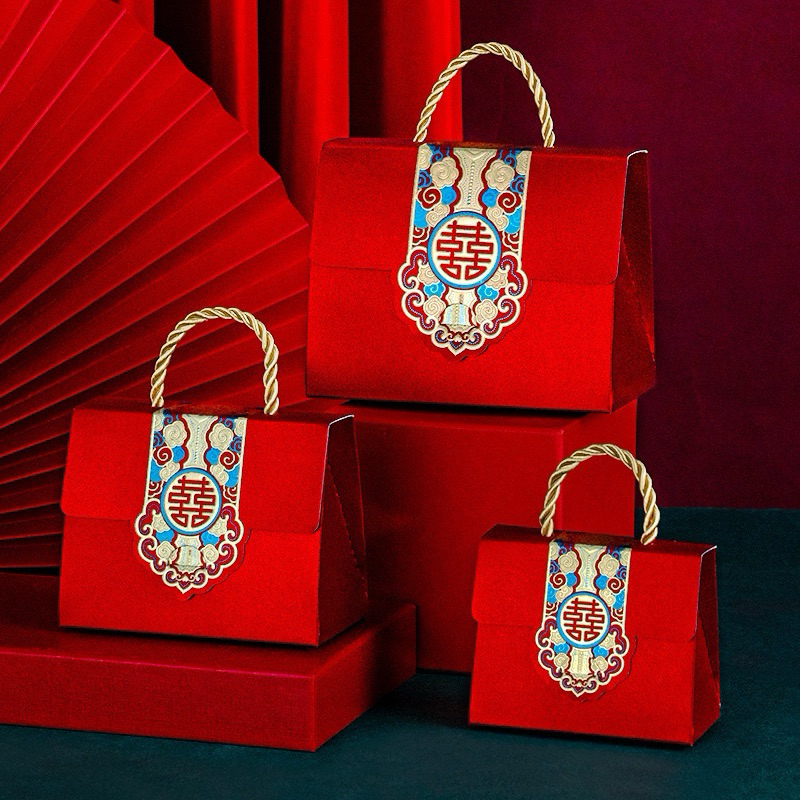 

Joyful Paperbag Souvenir Sangjit Teapai / Goodie Bag Wedding Shuangxi Phangteh / Paper bag Red Handuk Suvenir Pernikahan / Kotak Box Handuk Nikah / Candy Box Glitter / Wedding Gift Tea Pai / Box Merah Besar