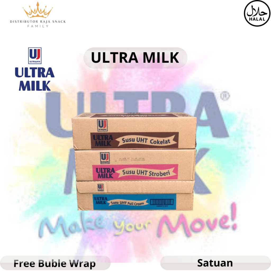 

Susu UHT Ultramilk Mini 125 ml isi 40 pcs per karton