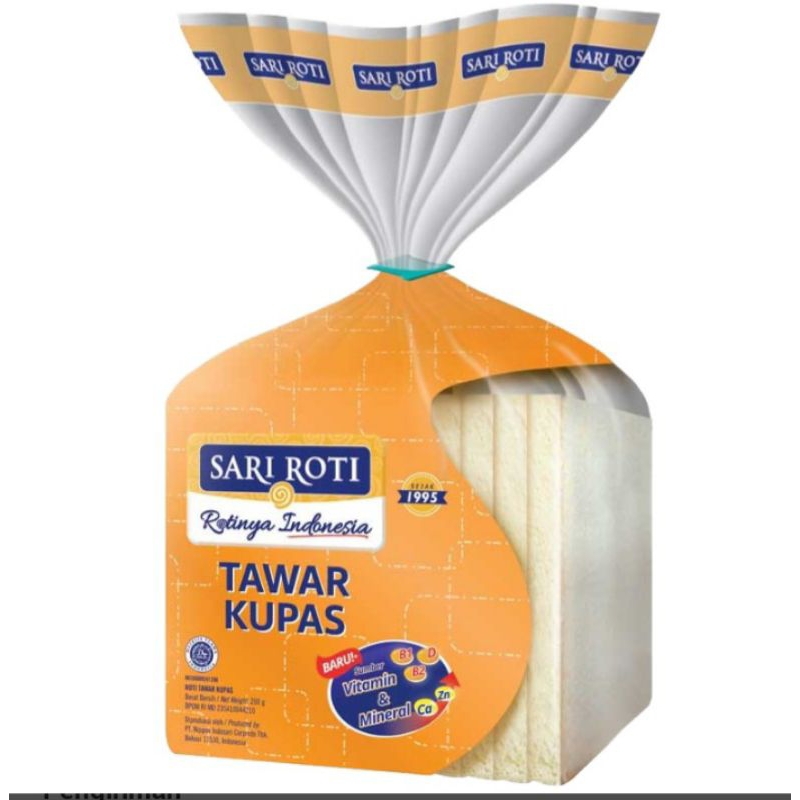 

Sari Roti Tawar Kupas 200gr