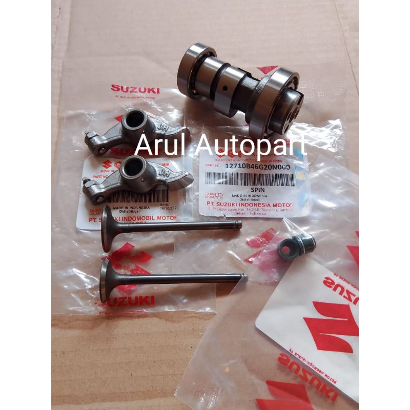 NOKEN AS KOMPLIT+PELATUK+KLEP SET+SIL KLEP SUZUKI SPIN 125 SPIN 125 SGP BERKUALITAS