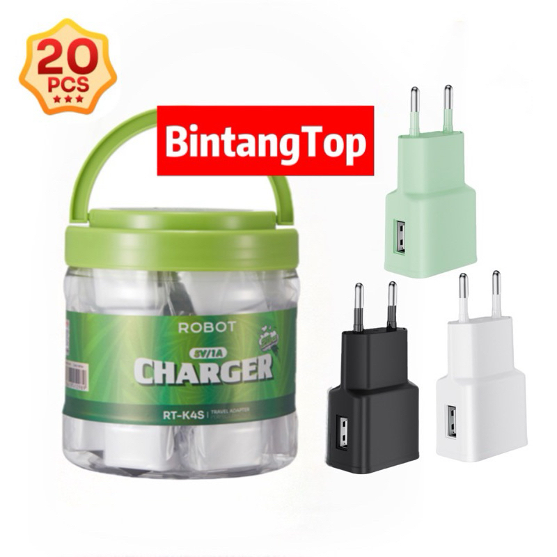 Adaptor kepala Charger ROBOT 1A for HP Android