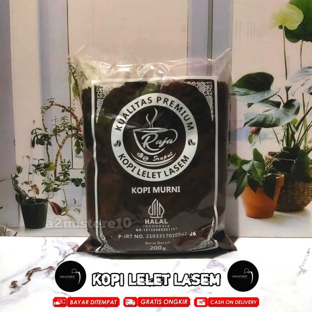 

225 GRAM | KOPI LELET LASEM TERLARIS PROMO TERMURAH KOPI HITAM | KOPI MURNI