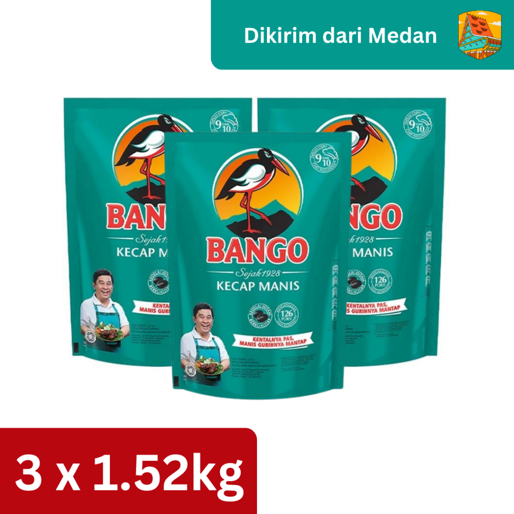 

Bango Kecap Manis Pouch 1.5KG - 3 Pouch [Kirim dari Medan]