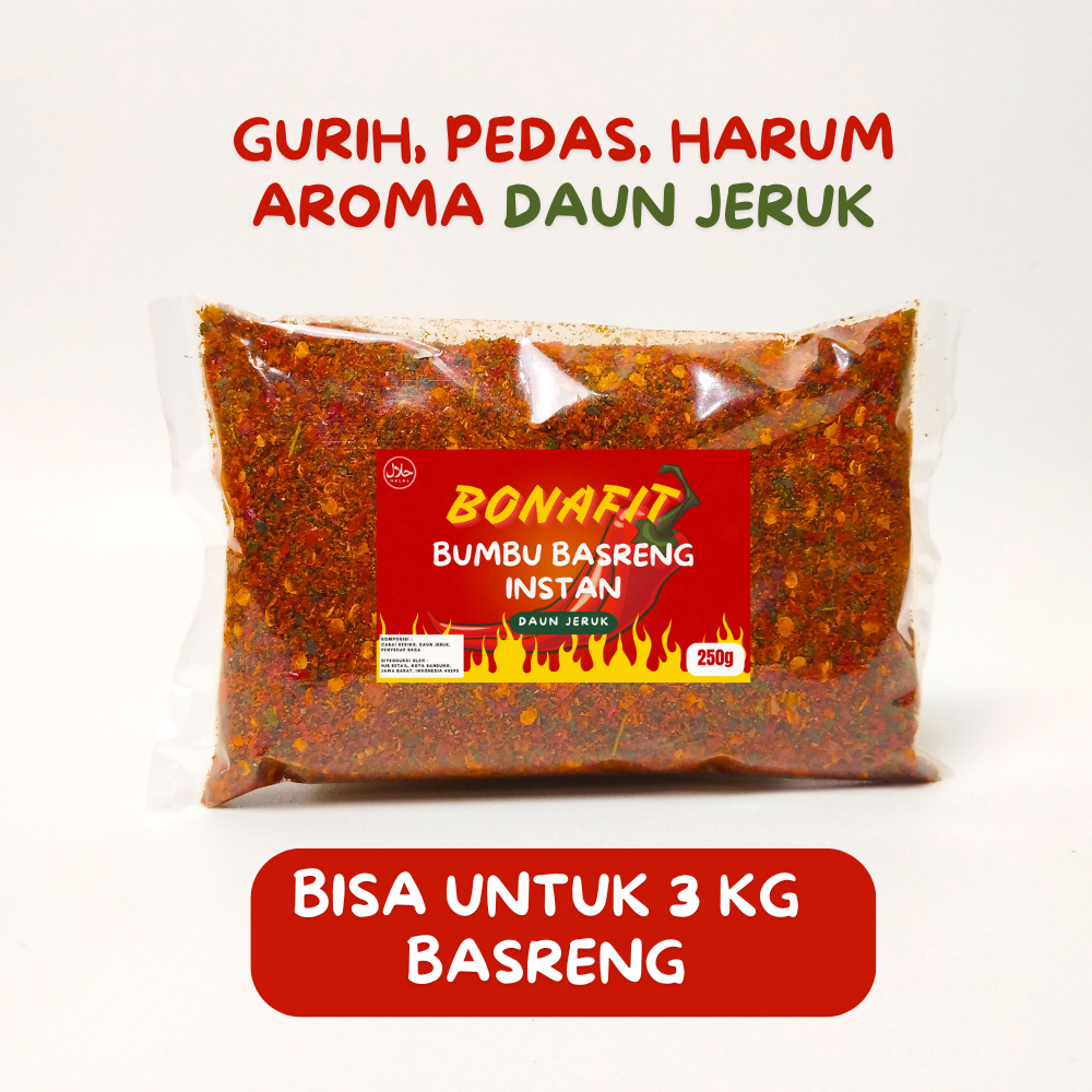 

BONAFIT Bumbu Basreng Instan 250g / Bumbu Basreng Rasa Daun Jeruk