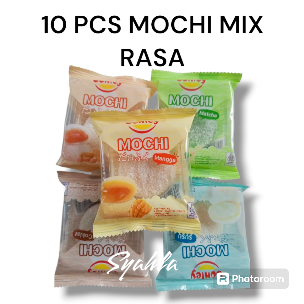 

Mochi Taburan Kelapa / Kue Mochi Varian Rasa KUE Mochi CONLEY ISI 10 SACHET MIX RASA