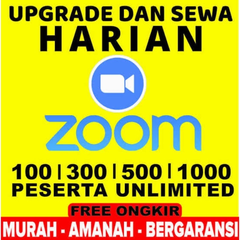 ZOOM Meeting Premium harian 100 - Meeting Pro RESMI LEGAL 100%