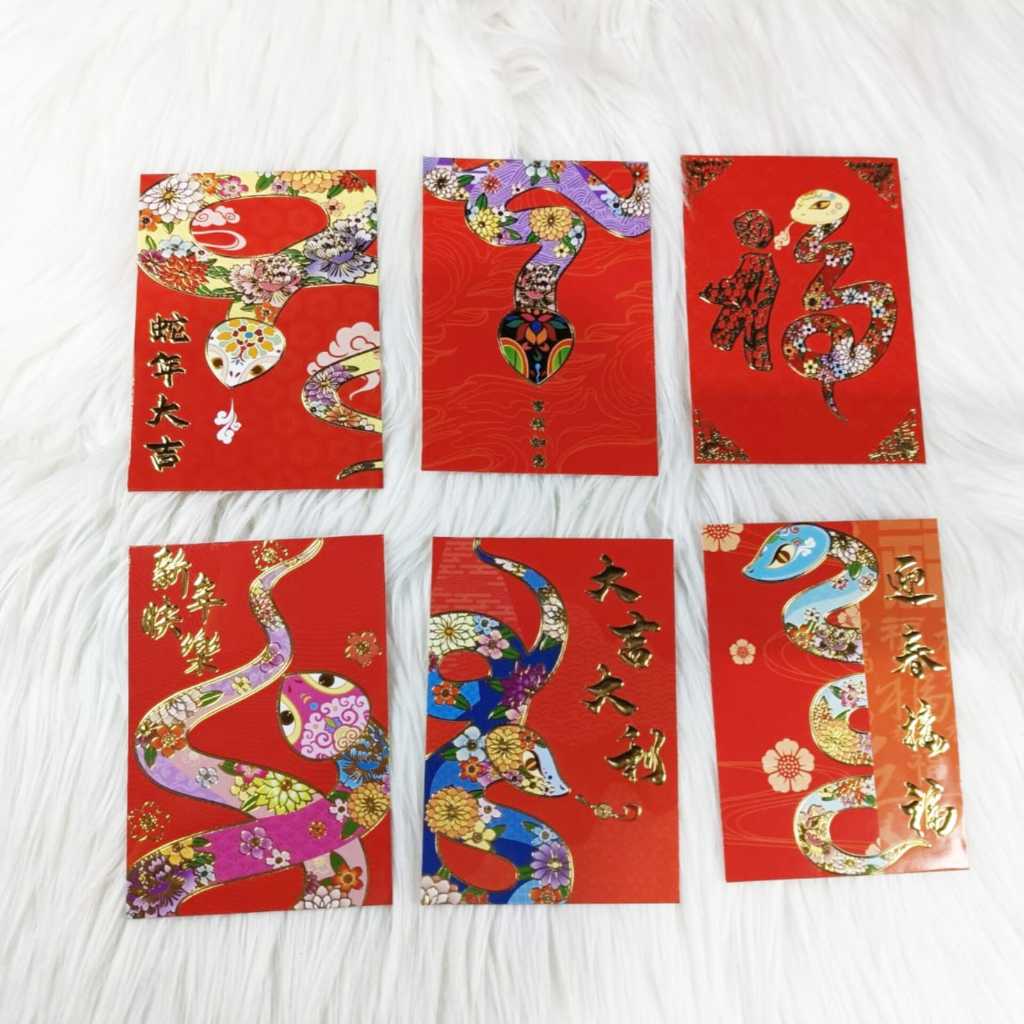 

Angpao Imlek Shio Ular 4012 Isi 6 lembar Mix | Angpau Kertas Artpaper Emboss Emas