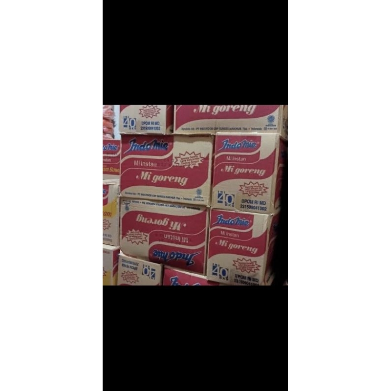 

Mie Indomie Goreng 1 dus isi 40 bks