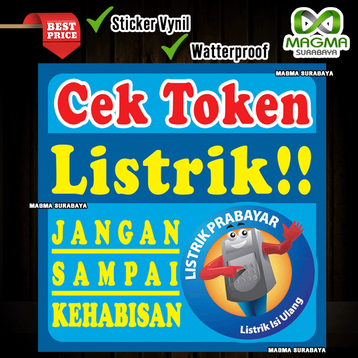 

Stiker Cek Token Listrik jangan sampai kehabisan